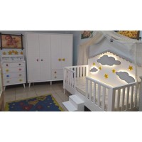 cloudy montessori baby nursery